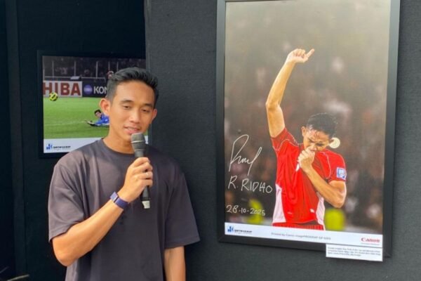 Memori Emosional: Ridho Mengingat Selebrasi di Pameran Foto vs Bahrain
